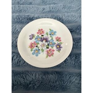 Limoges France Small Decorative Plate Floral Design